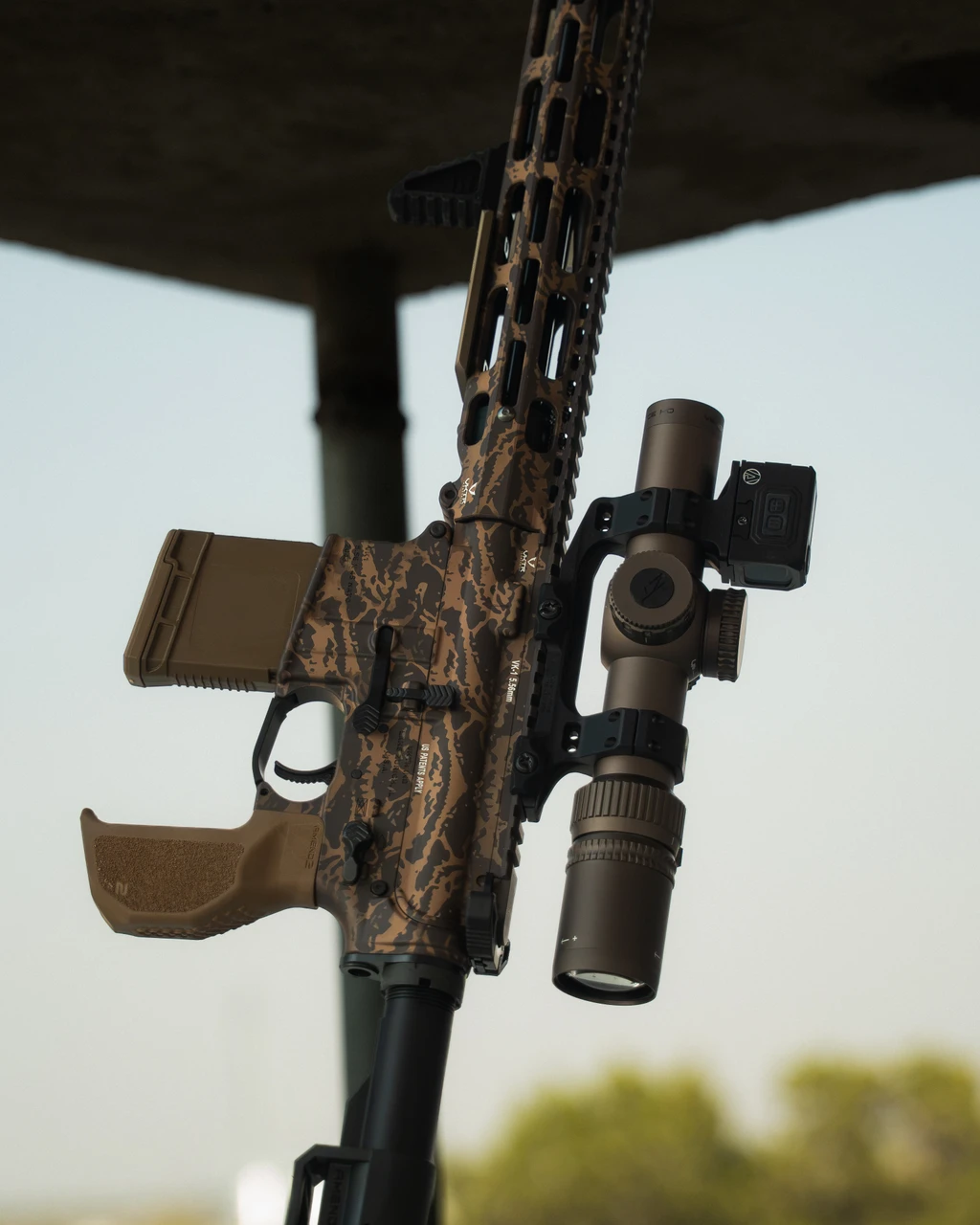 SPR 06 close up of the Amend2 Straight 20rd magazine and Priapus grip on the VKTR VK-1