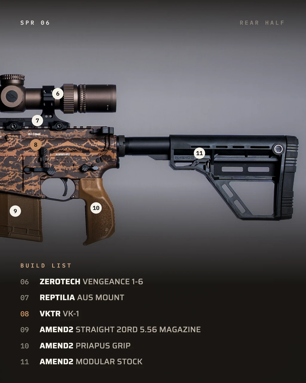 SPR 06 build, rear half, numbered part by part