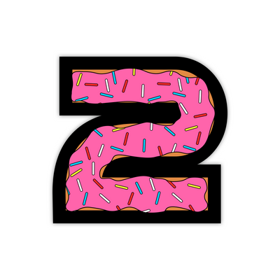 A2 Sprinkle Donut 2 Sticker