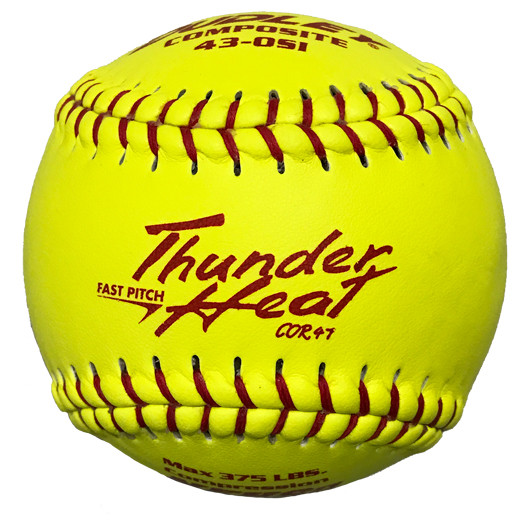 Dudley 43OSI 12" NFHS Practice Fastpitch SoftballDozen Bases Loaded