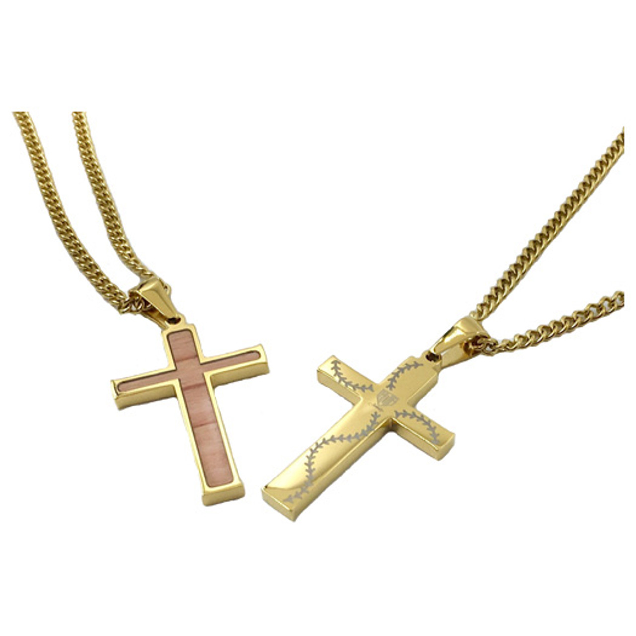 Gold bat cross on sale necklace