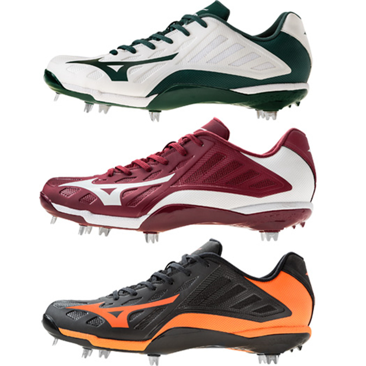 mizuno men's heist iq low metal baseball cleat