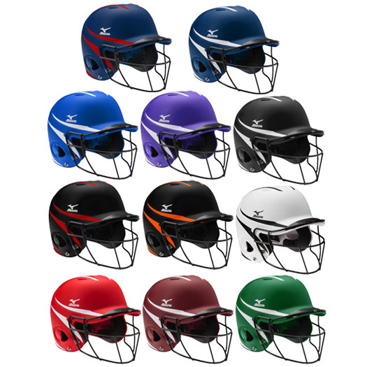Mizuno MVP Batting Helmet w/ Mask MBH252 380310380353 Bases Loaded