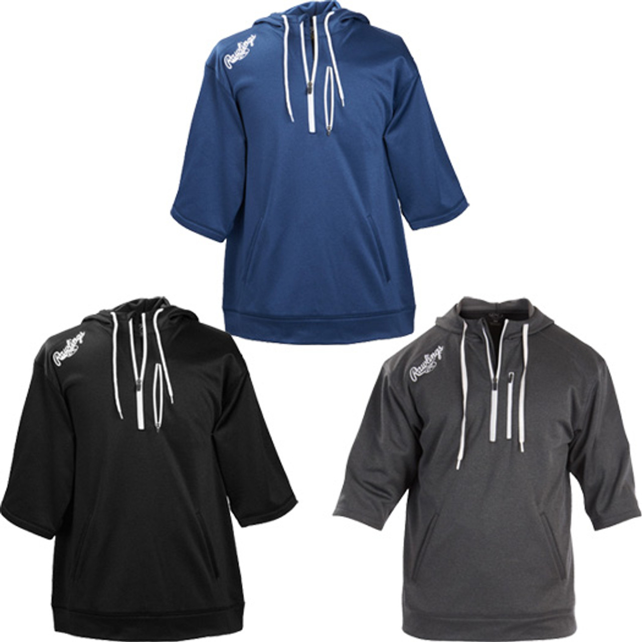 short sleeve zipper hoodie