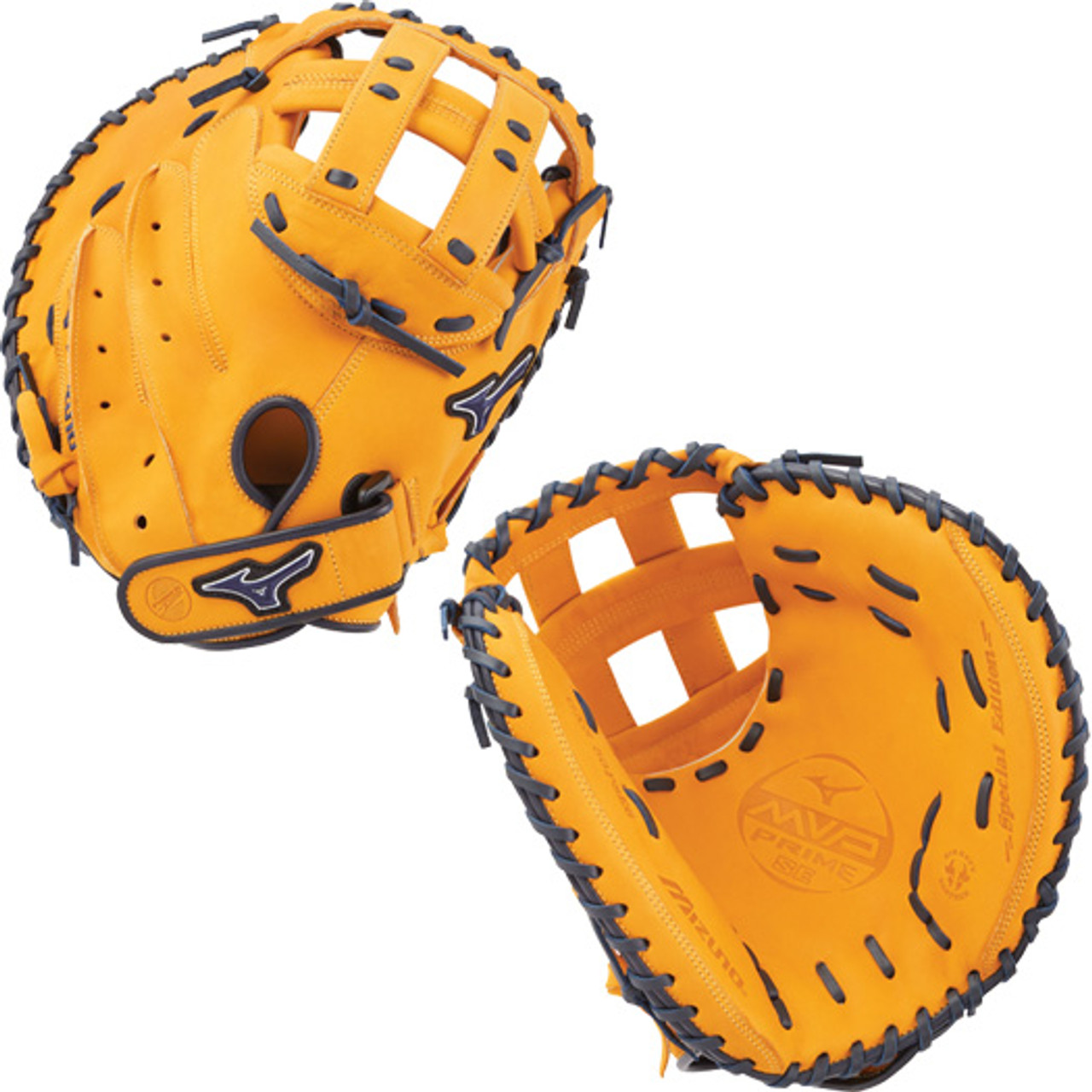 Mizuno MVP Prime SE Fastpitch Catcher's Mitt 34.00" Cork/Navy 312527