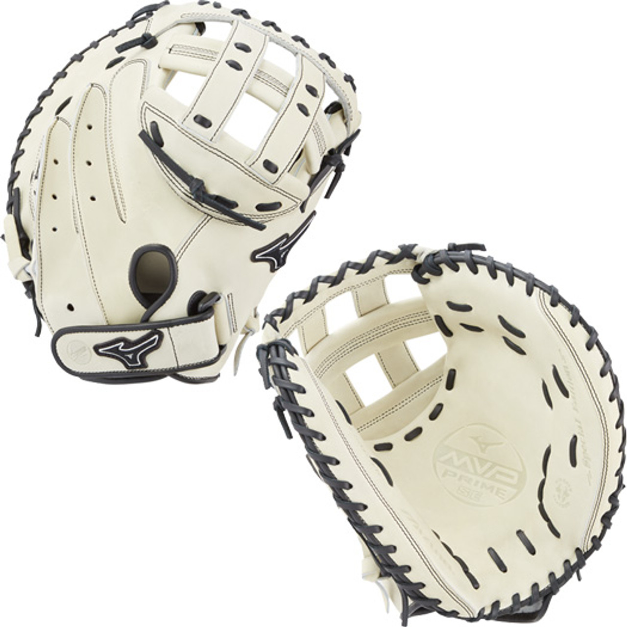 Mizuno MVP Prime SE Fastpitch Catcher's Mitt 34.00" Silver/Black 312527