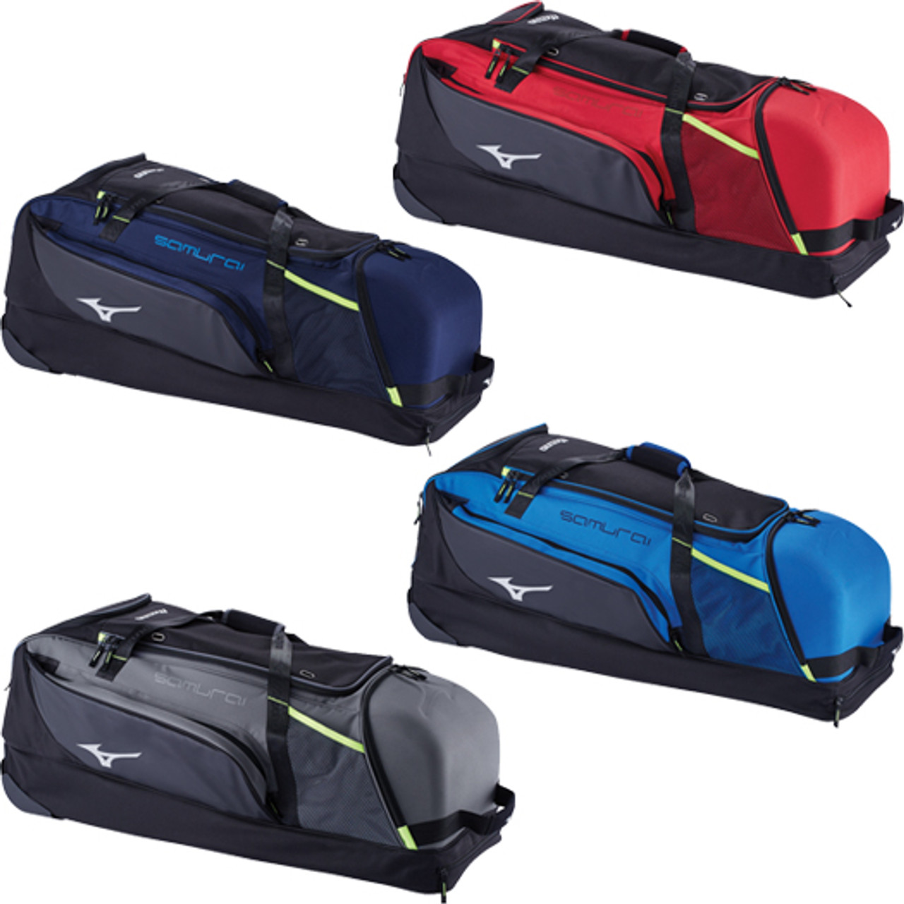 mizuno samurai catcher's wheel bag