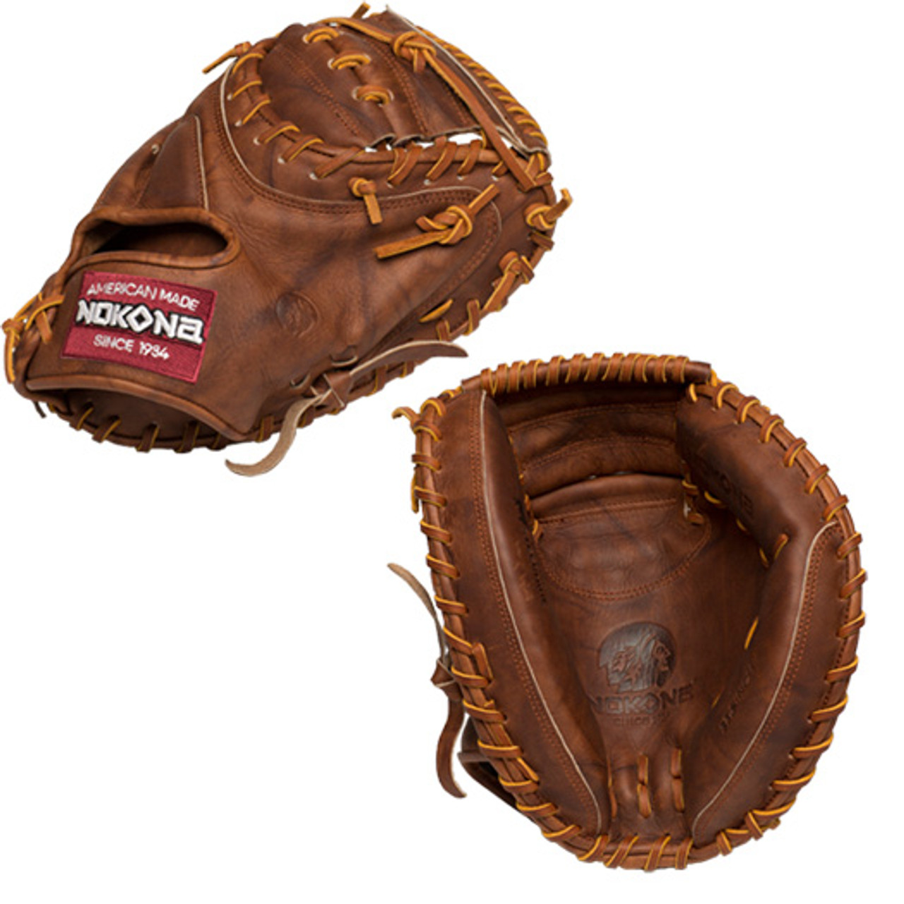 Nokona Walnut Catcher's Mitt 33.50" W3350 Bases Loaded