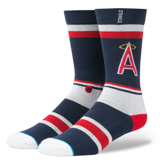 Stance California Angels Men?s MLB Retro Socks Bases Loaded