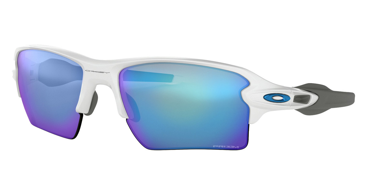 Oakley Flak 2.0 XL Prizm Sapphire/Polished White Baseball Sunglasses  OO9188-9459