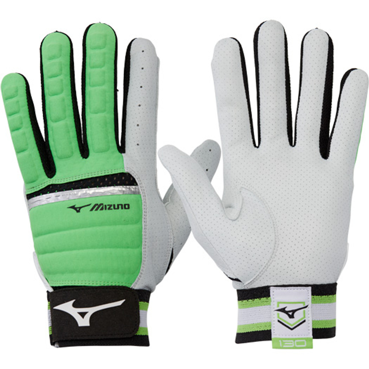 Mizuno B130 Adult Baseball Batting Gloves 330395 Bases Loaded