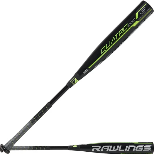 2019 Rawlings Quatro Pro -3 BBCOR Baseball Bat BB9Q3 - Bases Loaded