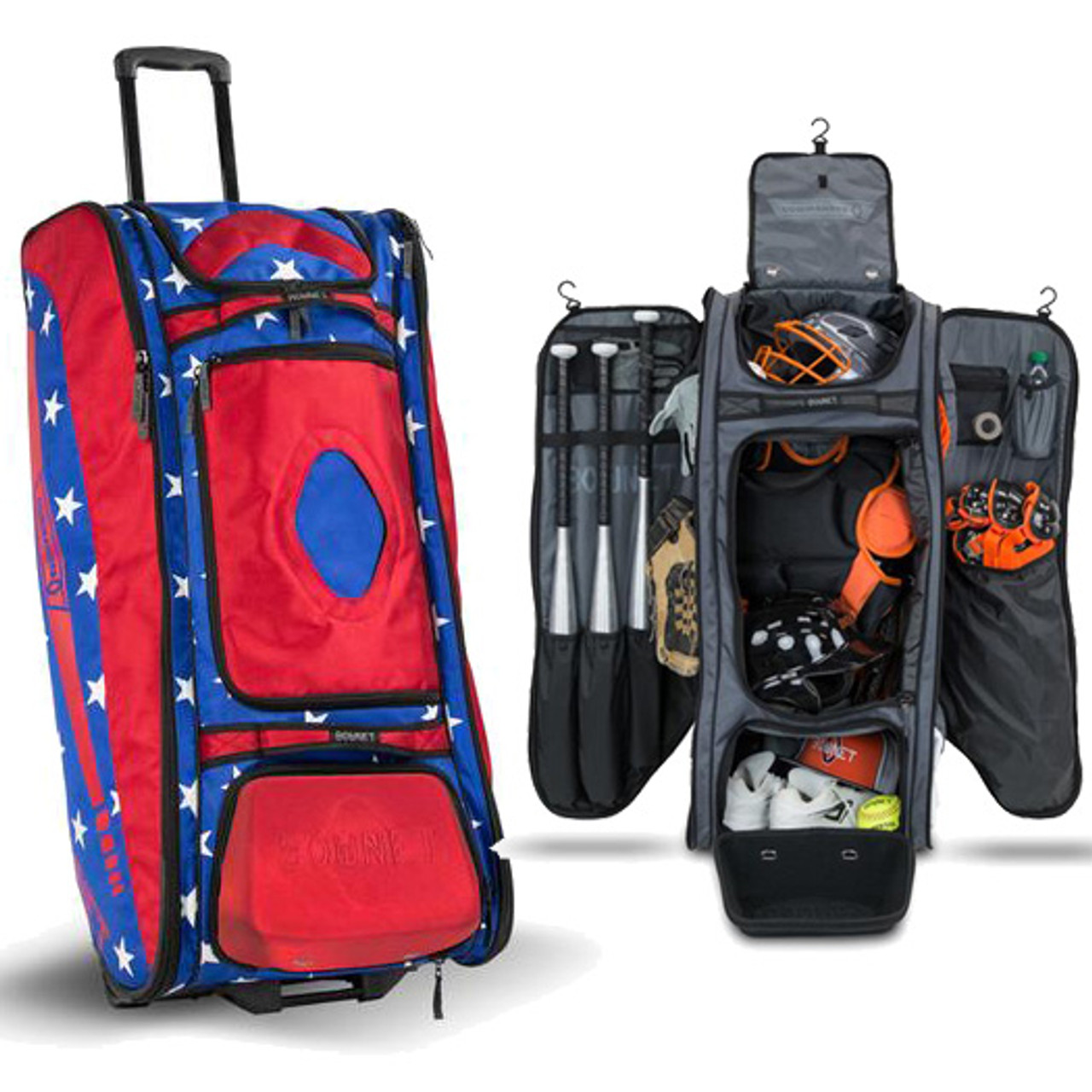 baseball catchers bag with wheels