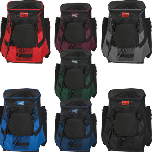 Rawlings R600 Baseball Equipment Backpack Bases Loaded