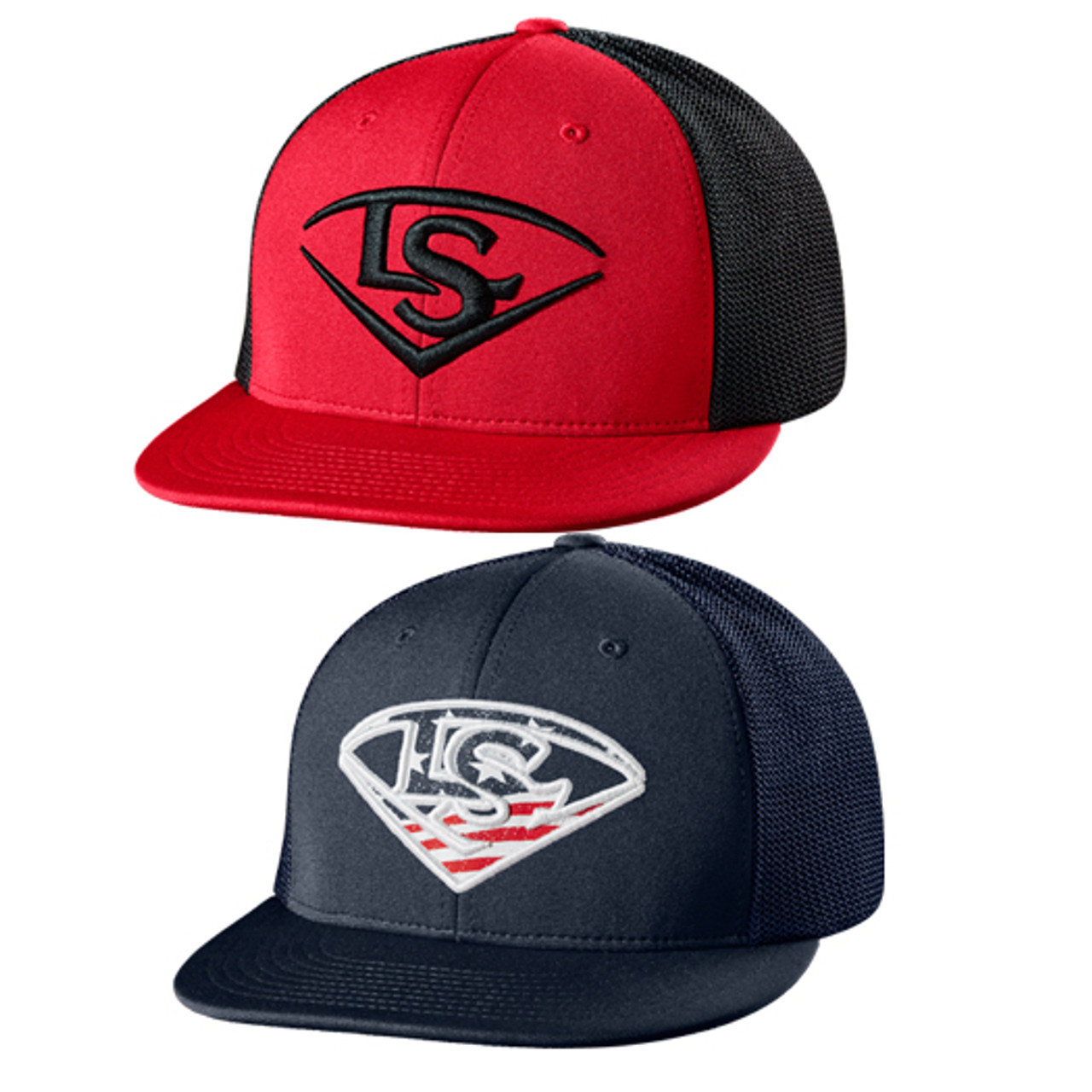 Louisville Slugger TPS Flexfit Hat (Black-White)