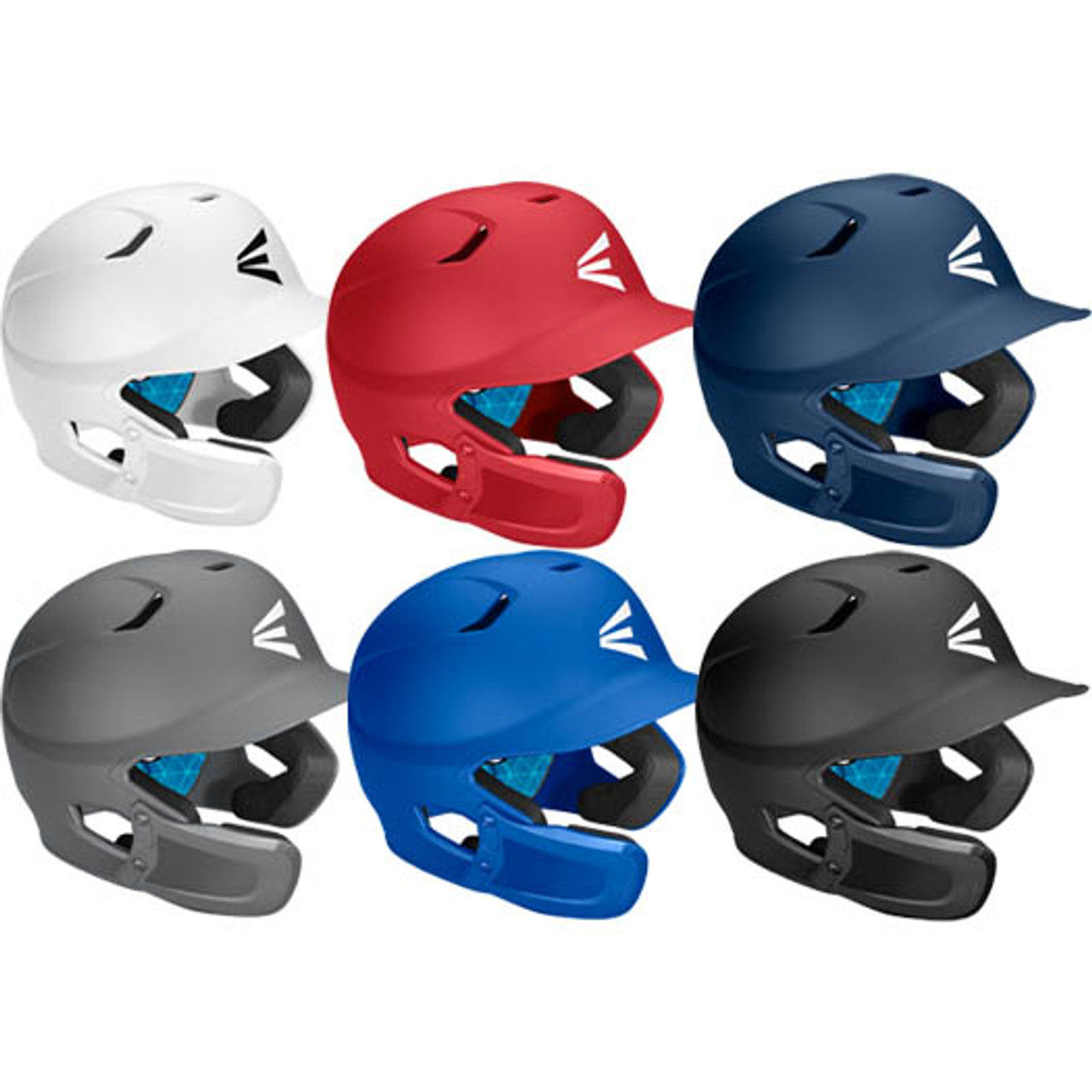 Easton PRO X Matte Men's  Baseball Batting Helmet with Jaw Guard Left Hand Bat 