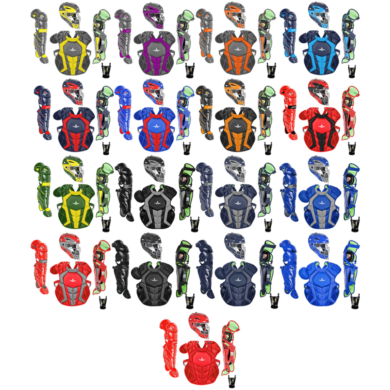 All Star Adult System7 Axis USA Pro Catchers Set - CKCCPRO1X-USA