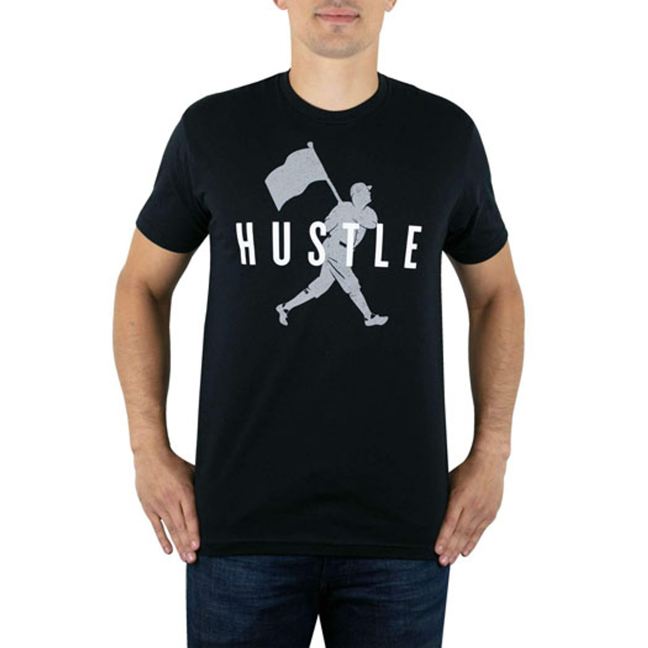 Baseballism Flag Man Hustle Men's Baseball T-Shirt;