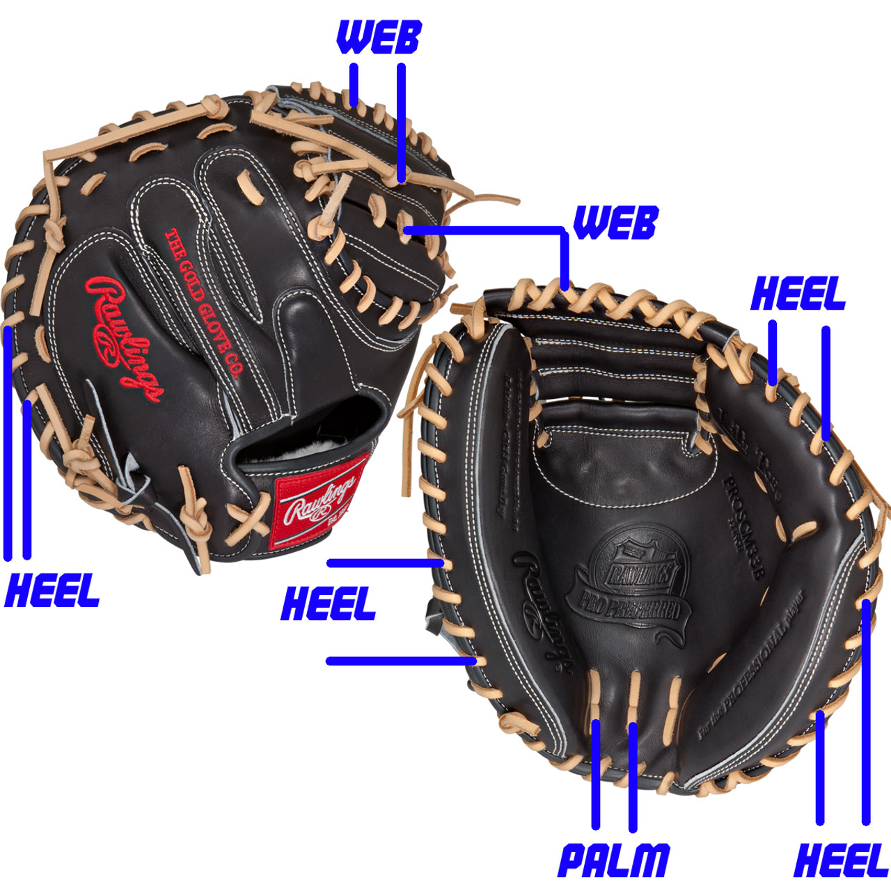 ecco leather baseball glove