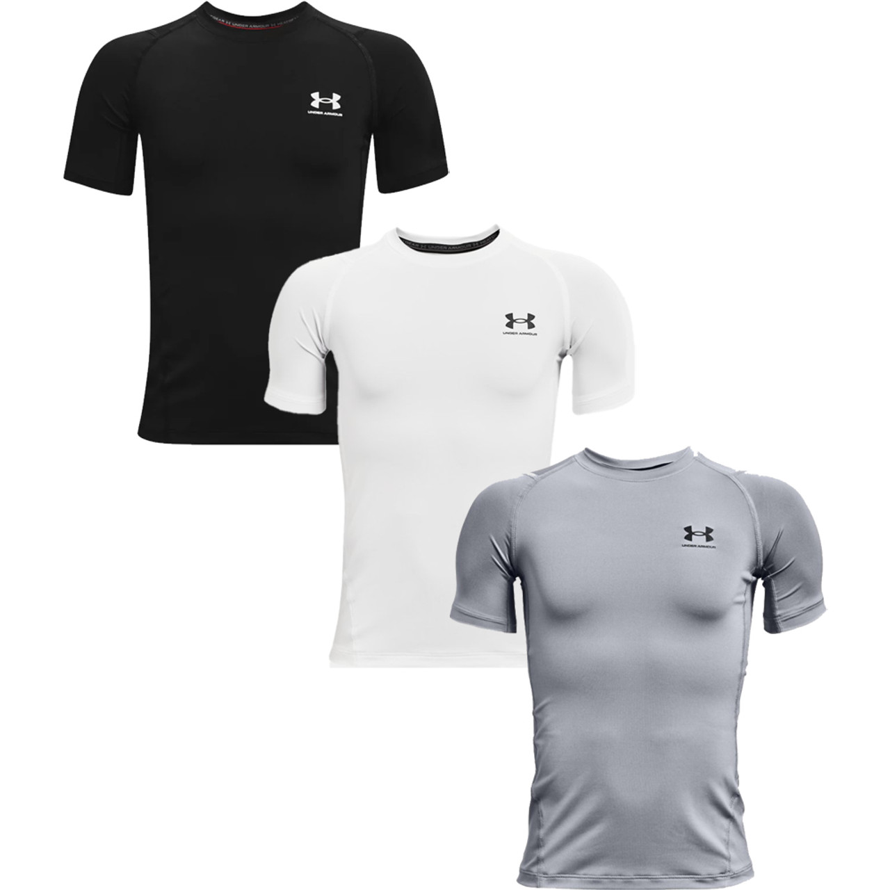 Under Armour Adults Heatgear Armour Compression T-Shirt - Black