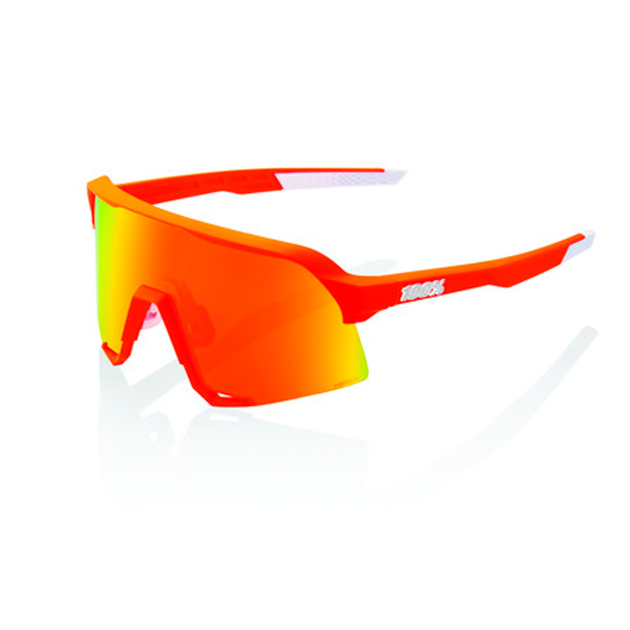 Rawlings RY134 Youth Baseball Shielded Sunglasses Lightweight Sports Youth Sport (White/Orange)