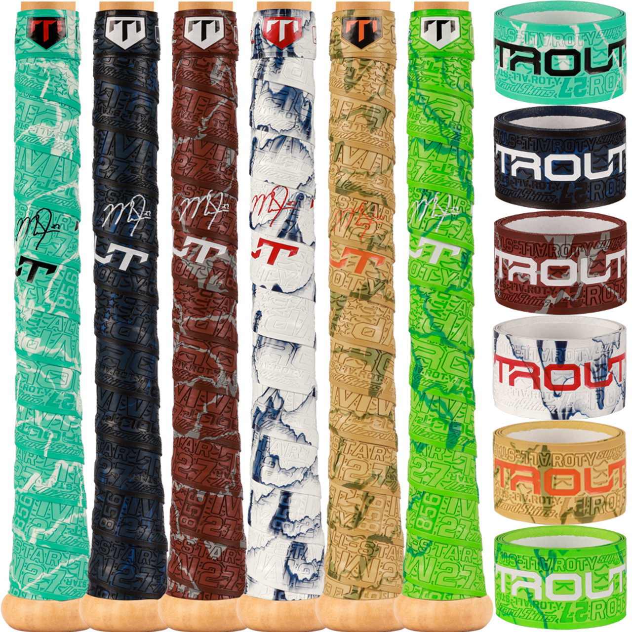 2022 Lizard Skins Mike Trout Baseball Bat Grip - Camo DSP Bat Tape