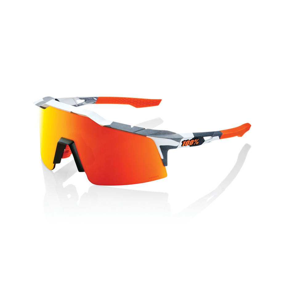 100 Speedcraft SL Baseball Sunglasses Soft Tact Grey Camo w/ HiPER Red