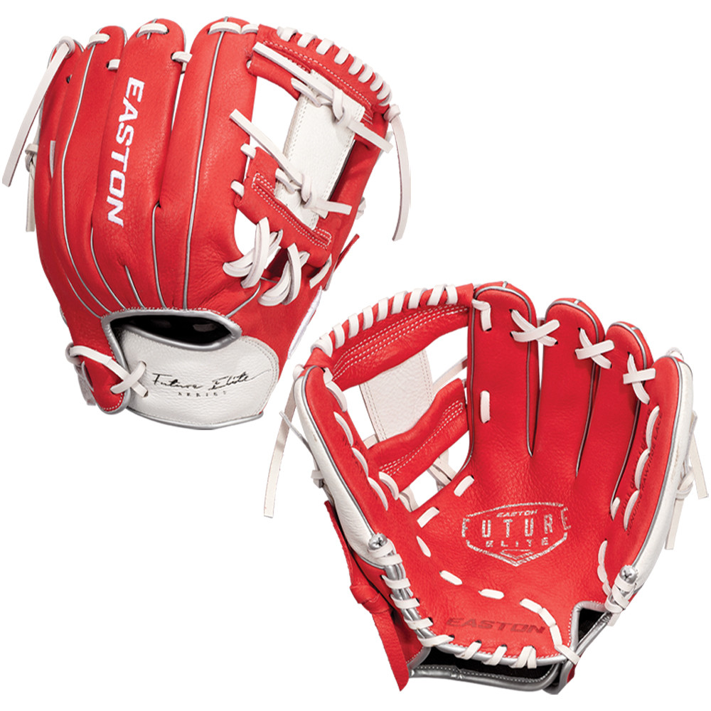 Easton Future Elite 11” Youth Baseball Glove Red/White E00683081