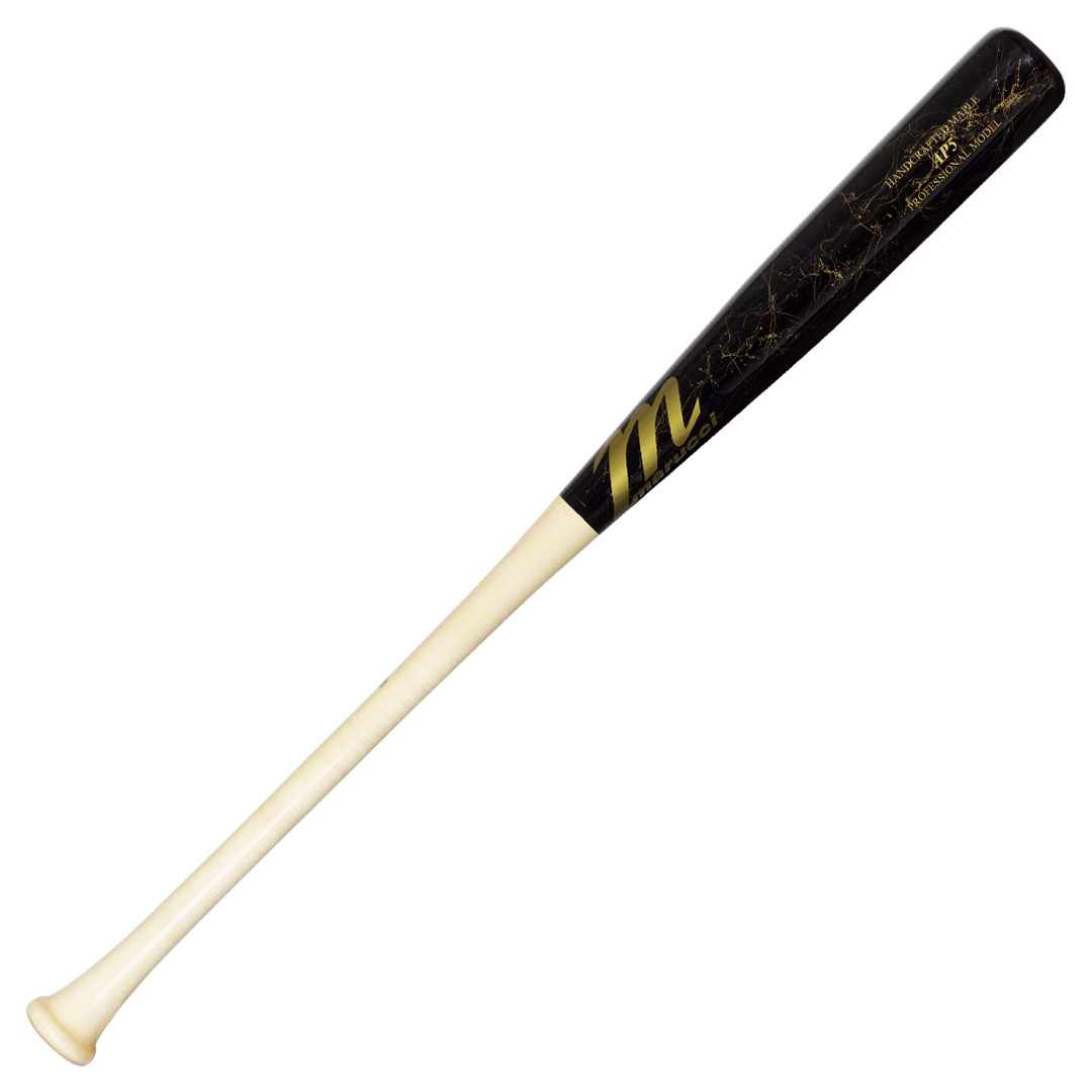 Marucci Custom AP5 Maple Wood Baseball Bat – Natural/Black/Gold – MAP5 ...