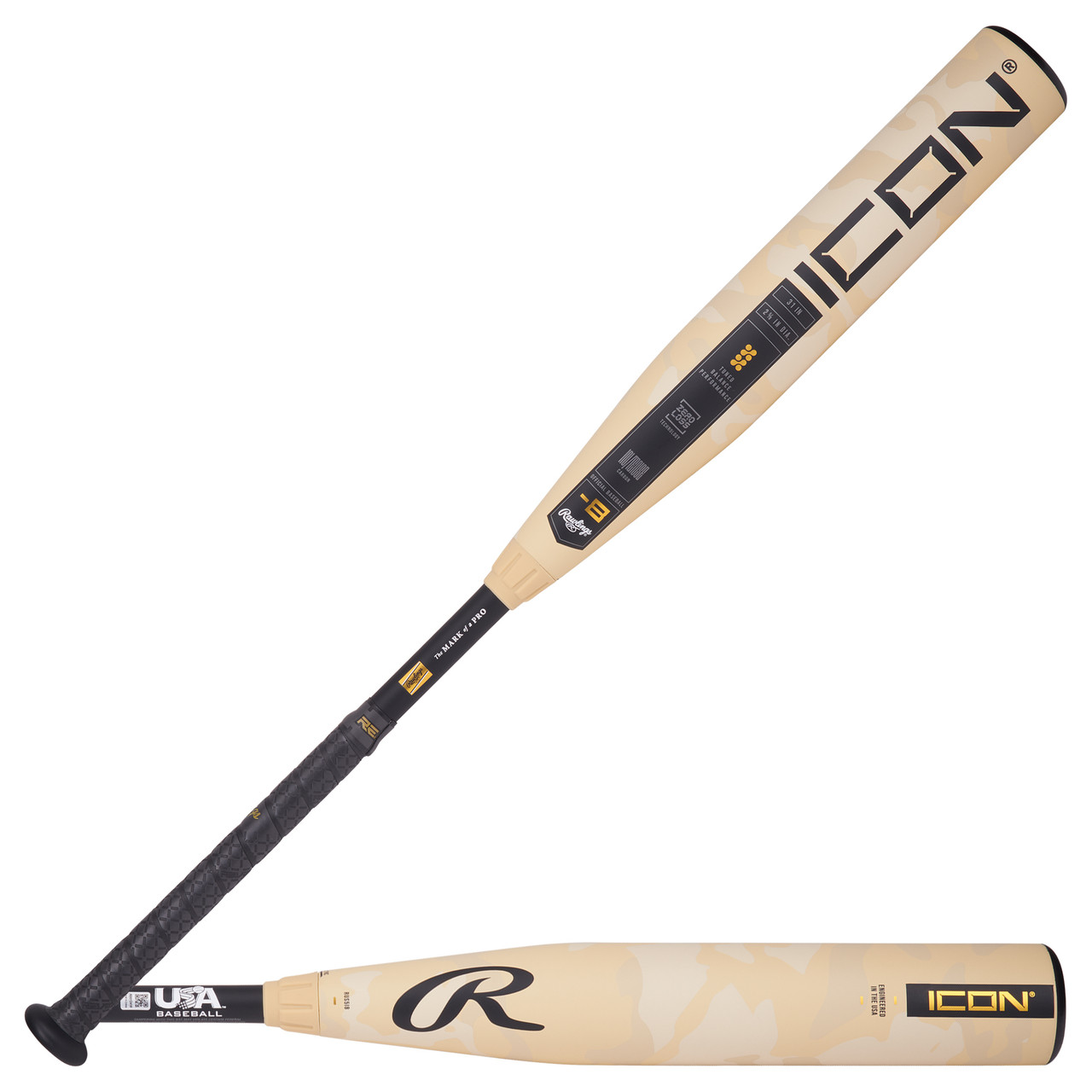 2025 Rawlings Icon -8 USA Baseball Bat Two-Piece Composite – RUS5I8