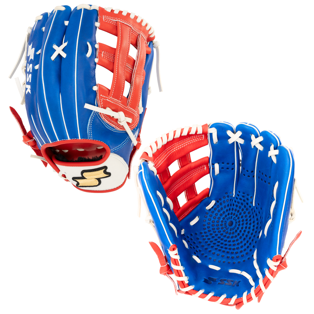 SSK Z5 Craftsman 12.5” Outfield Baseball Glove Z5-1250RYLWHTRED3