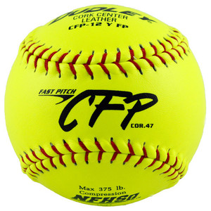 Dudley Softball, Slow Pitch, Yellow Leather, 12-In.