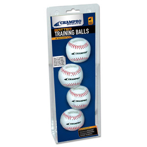 Champro Striped 12 Training Softballs-2 Pack CSB52S - Bases Loaded