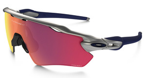Oakley Radar EV Path Prizm Field MLB Collection Silver/Navy/Navy Sunglasses OO9208-33