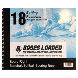 Score Right 18 Position Baseball/Softball Scorebook 18SR-CP