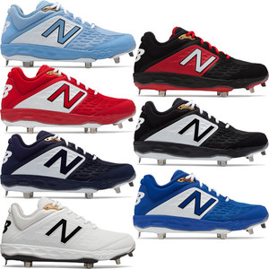 new balance men's l44v4 low metal cleats