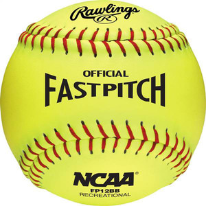 Rawlings RFP12 12” Official Fastpitch Recreation/Practice Fastpitch Softball – 6 Pack