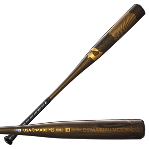 2023 DeMarini Voodoo One Gold 3 BBCOR Baseball Bat Balanced 1 Piece   Voodoo Angle0  61130.1690821916 