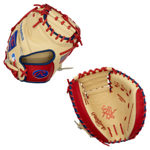 Rawlings Custom Heart of the Hide "OLD GLORY" 33" Baseball Catcher's Mitt PROCM33USA