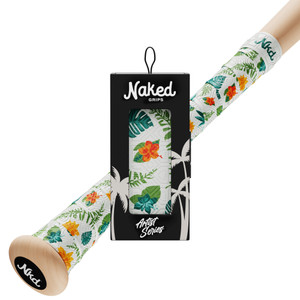 Artist Series Naked Bat Grips Baseball and Softball Bat Grip Tape – IN BLOOM – 0.5mm 1.0mm