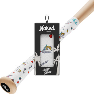 Artist Series Naked Bat Grips Baseball and Softball Bat Grip Tape – KING OF HEARTS – 0.5mm 1.0mm