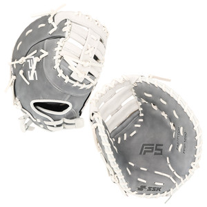 SSK FP5 12.5" Fastpitch Softball First Base Mitt FP5-1250GRYWHT13
