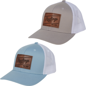 Rawlings Leather Patch Lifestyle Snapback Hat – RWHLP