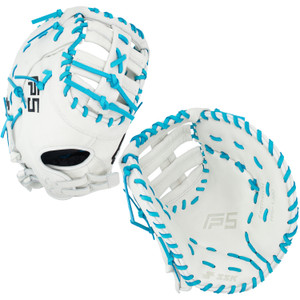 SSK FP5 13" Fastpitch Softball First Base Mitt FP5-1300WHTEBL13