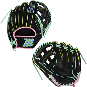 Marucci Oxbow MFG4OX45A3 12” Infield Baseball Glove – MFG4OX45A3-BK/RO