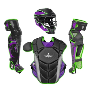 All-Star MVP-PRO Limited Edition Short Fuse Series JOKESTER Intermediate Baseball Catcher’s Set CKCC-5-LT-MED-BK/PU