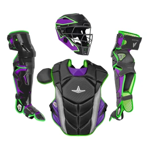 All-Star MVP-PRO Limited Edition Short Fuse Series JOKESTER Adult Baseball Catcher’s Set CKCC-5-LT-LRG-BK/PU