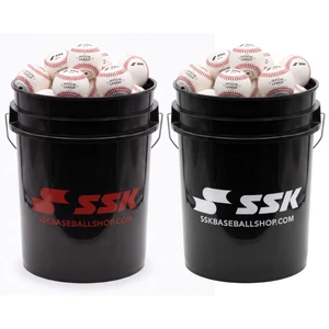 SSK Bucket & Baseball Combo – 3 Dozen SSK SOLB Baseball and Bucket