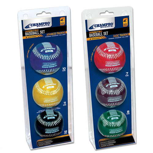Champro Weighted Training Baseballs-3 Pack CBB7 Champro Weighted Training Baseballs-3 Pack CBB7