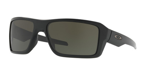 Oakley Double Edge Matte Black/Dark Gray Sunglasses OO9380-0166